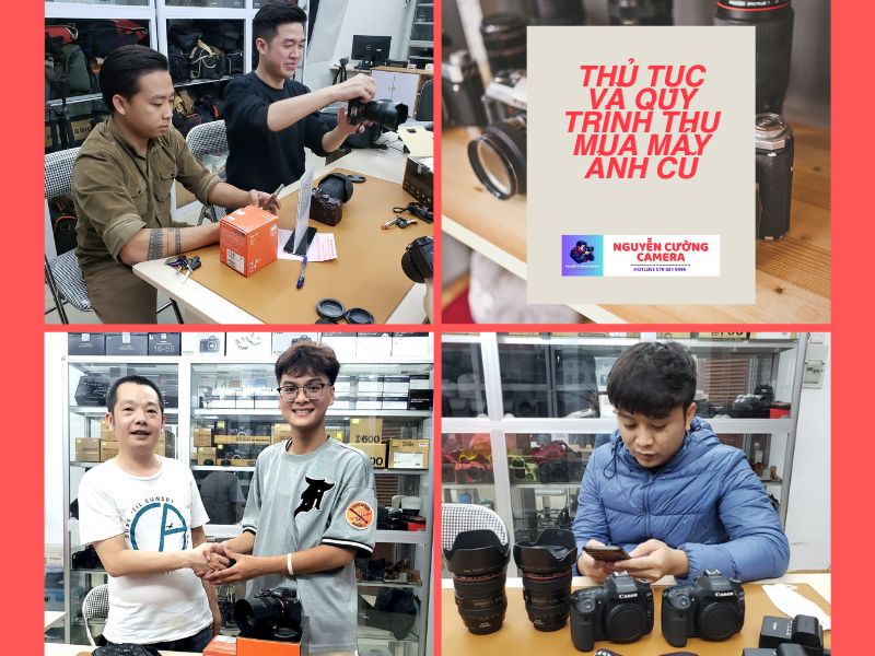 Thủ tục và quy trình thu mua máy ảnh cũ tại Nguyễn Cường Camera lúc nào cũng diễn ra một cách nhanh chóng và tiện lợi cho khách hàng