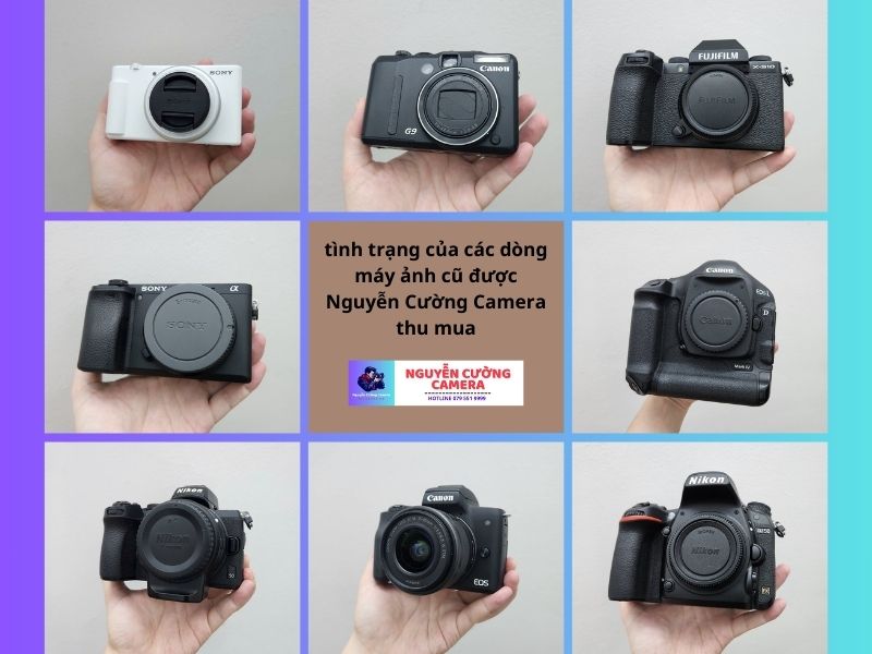 Tình trạng cụ thể của các dòng máy ảnh cũ được Nguyễn Cường Camera thu mua thường xuyên